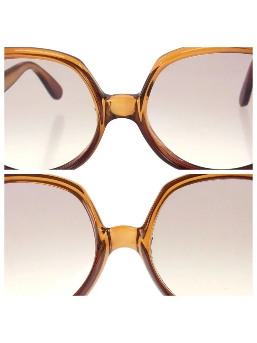 Dior Vintage Optil 54 18 Brown Acetate Sunglasses Frame Eyewear